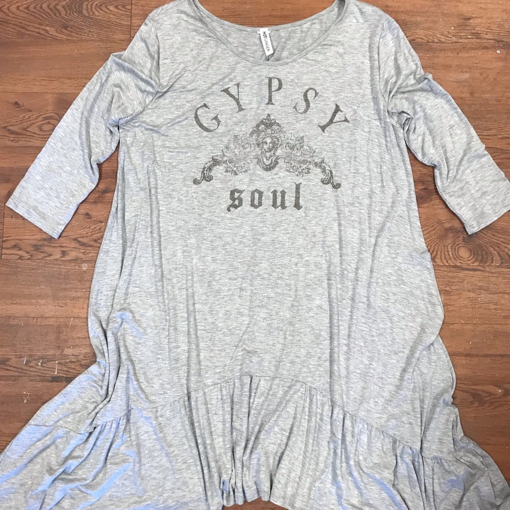 Custom made Jersey Ruffle Gypsy Dress